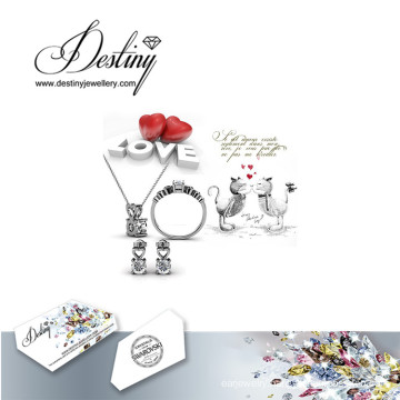 Destiny Jewellery Crystal From Swarovski Especially Set Pendant Ring and Earrings